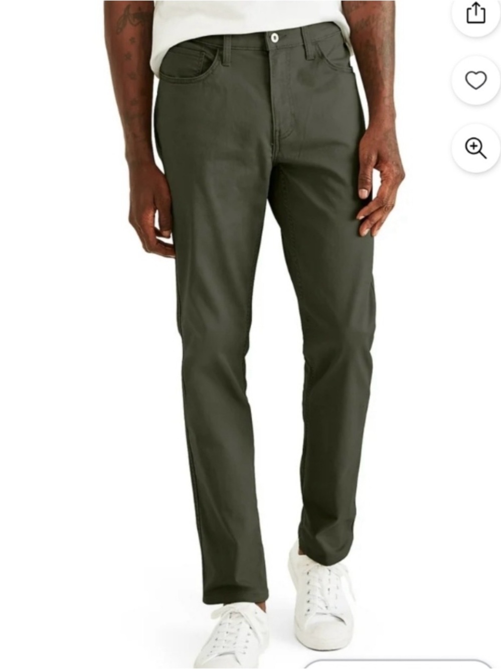 Dockers Men's Olive Green Straight Fit Pants